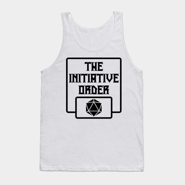 TIO Black Logo Tank Top by The Initiative Order